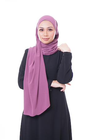 Riyadh Heejab - Instant Shawl Purple